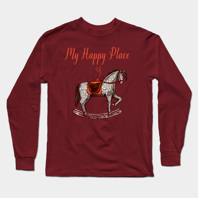 Horse Lover Quotes HorseBack Riding Horse girl Long Sleeve T-Shirt by RetroZin